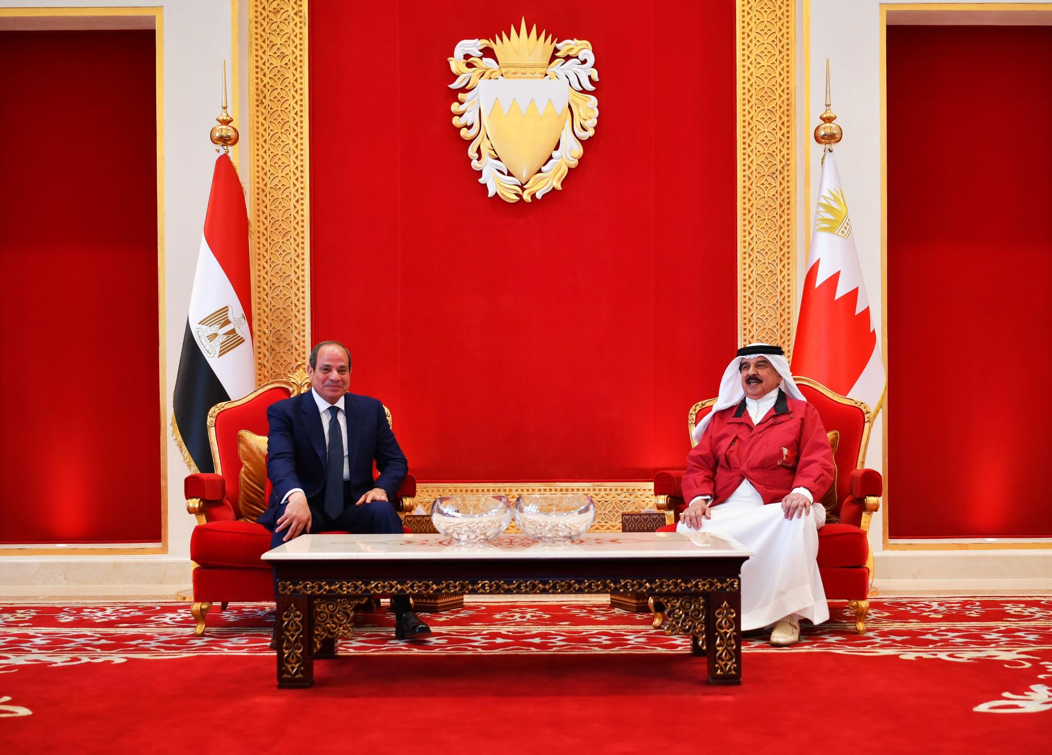 السيسي وملك البحرين
